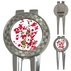 Red Petals Golf Pitchfork & Ball Marker