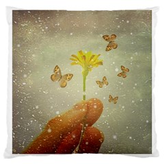 Butterflies Charmer Large Cushion Case (single Sided)  by dflcprints