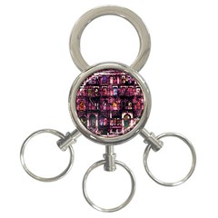 Physical Graffitied 3-ring Key Chain by SaraThePixelPixie