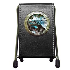 Psychic Medium Claudia Stationery Holder Clock