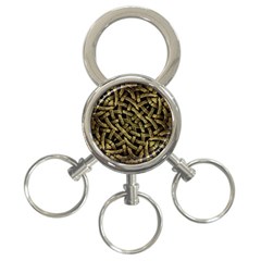 Ancient Arabesque Stone Ornament 3-ring Key Chain by dflcprints