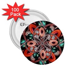 Luxury Ornate Artwork 2 25  Button (100 Pack)