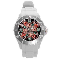 Luxury Ornate Artwork Plastic Sport Watch (large) by dflcprints