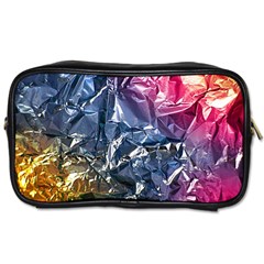 Texture   Rainbow Foil By Dori Stock Travel Toiletry Bag (one Side)