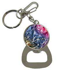 Texture   Rainbow Foil By Dori Stock Bottle Opener Key Chain by TheWowFactor