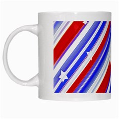 American Motif White Coffee Mug by dflcprints