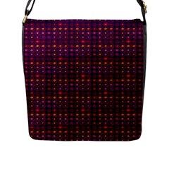 Funky Retro Pattern Flap Closure Messenger Bag (large)