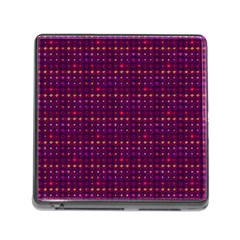 Funky Retro Pattern Memory Card Reader With Storage (square)