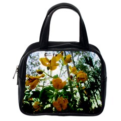 Yellow Flowers Classic Handbag (one Side)