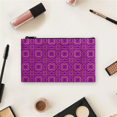 Purple Moroccan Pattern Cosmetic Bag (small)