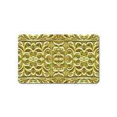 Gold Plated Ornament Magnet (name Card) by dflcprints