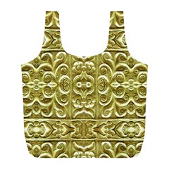 Gold Plated Ornament Reusable Bag (l) by dflcprints