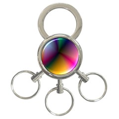 Prism Rainbow 3-ring Key Chain by StuffOrSomething