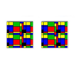 Mondrian Cufflinks (square)