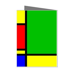 Mondrian Mini Greeting Card (8 Pack) by Siebenhuehner