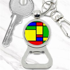 Mondrian Bottle Opener Key Chain