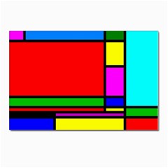 Mondrian Postcard 4 x 6  (10 Pack) by Siebenhuehner