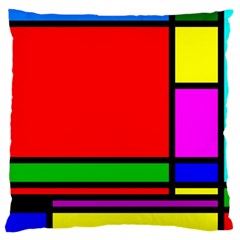 Mondrian Large Cushion Case (two Sided) 