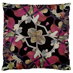 Floral Arabesque Decorative Artwork Large Cushion Case (two Sided)  by dflcprints