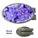 Purple Wildflowers For Fms Money Clip (Oval) Front