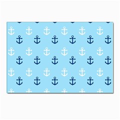 Anchors In Blue And White Postcard 4 x 6  (10 Pack) by StuffOrSomething