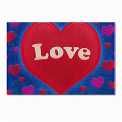 Love Theme Concept  Illustration Motif  Postcard 4 x 6  (10 Pack) by dflcprints