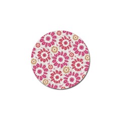 Feminine Flowers Pattern Golf Ball Marker 4 Pack by dflcprints