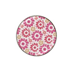 Feminine Flowers Pattern Golf Ball Marker (for Hat Clip) by dflcprints