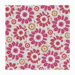 Feminine Flowers Pattern Glasses Cloth (medium) by dflcprints