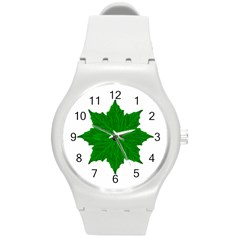 Decorative Ornament Isolated Plants Plastic Sport Watch (medium)