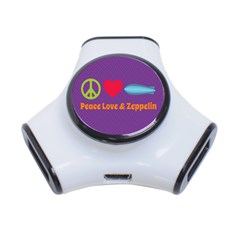 Peace Love & Zeppelin 3 Port Usb Hub