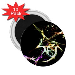 Futuristic Abstract Dance Shapes Artwork 2 25  Button Magnet (10 Pack) by dflcprints