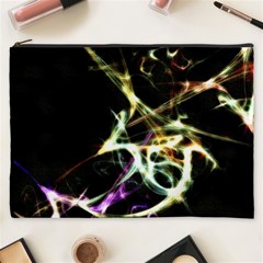 Futuristic Abstract Dance Shapes Artwork Cosmetic Bag (xxxl) by dflcprints