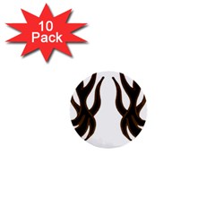 Dancing Fire 1  Mini Button (10 Pack) by coolcow