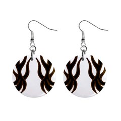 Dancing Fire Mini Button Earrings