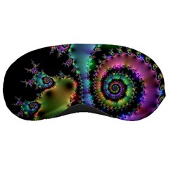 Satin Rainbow, Spiral Curves Through The Cosmos Sleeping Mask by DianeClancy