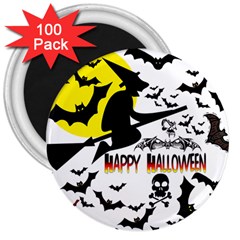 Happy Halloween Collage 3  Button Magnet (100 Pack) by StuffOrSomething