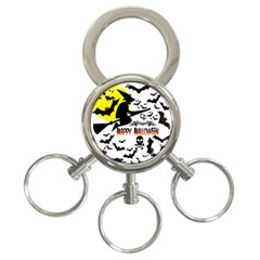 Happy Halloween Collage 3-ring Key Chain by StuffOrSomething