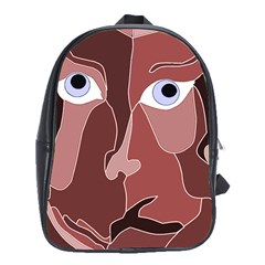 Abstract God Lilac School Bag (xl) by AlfredFoxArt