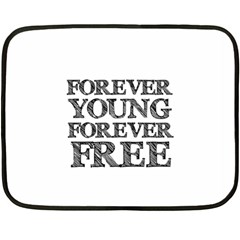 Forever Young Mini Fleece Blanket (two Sided) by AlfredFoxArt