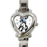 Alpha Dog Heart Italian Charm Watch  Front