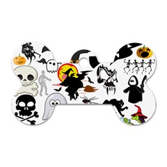 Halloween Mashup Dog Tag Bone (one Sided) by StuffOrSomething