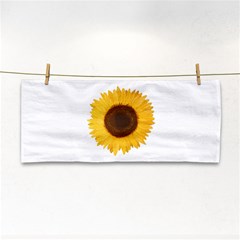 Sunflower Hand Towel by sdunleveyartwork