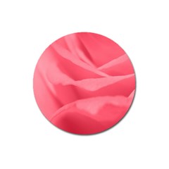 Pink Silk Effect  Magnet 3  (round)