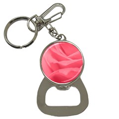 Pink Silk Effect  Bottle Opener Key Chain