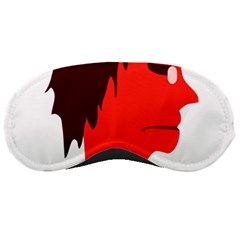 Monster With Men Head Illustration Sleeping Mask by dflcprints