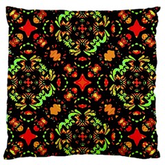 Intense Floral Refined Art Print Large Cushion Case (single Sided)  by dflcprints