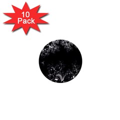 Midnight Frost Fractal 1  Mini Button Magnet (10 Pack) by Artist4God