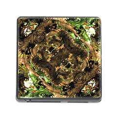 Artificial Tribal Jungle Print Memory Card Reader With Storage (square) by dflcprints