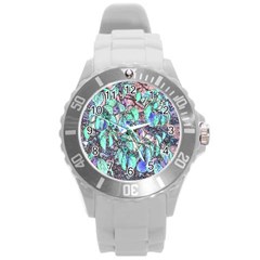 Colored Pencil Tree Leaves Drawing Plastic Sport Watch (large) by LokisStuffnMore